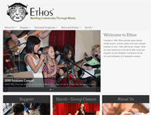Tablet Screenshot of ethos.org