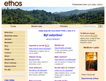 Tablet Screenshot of ethos.cz